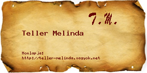 Teller Melinda névjegykártya